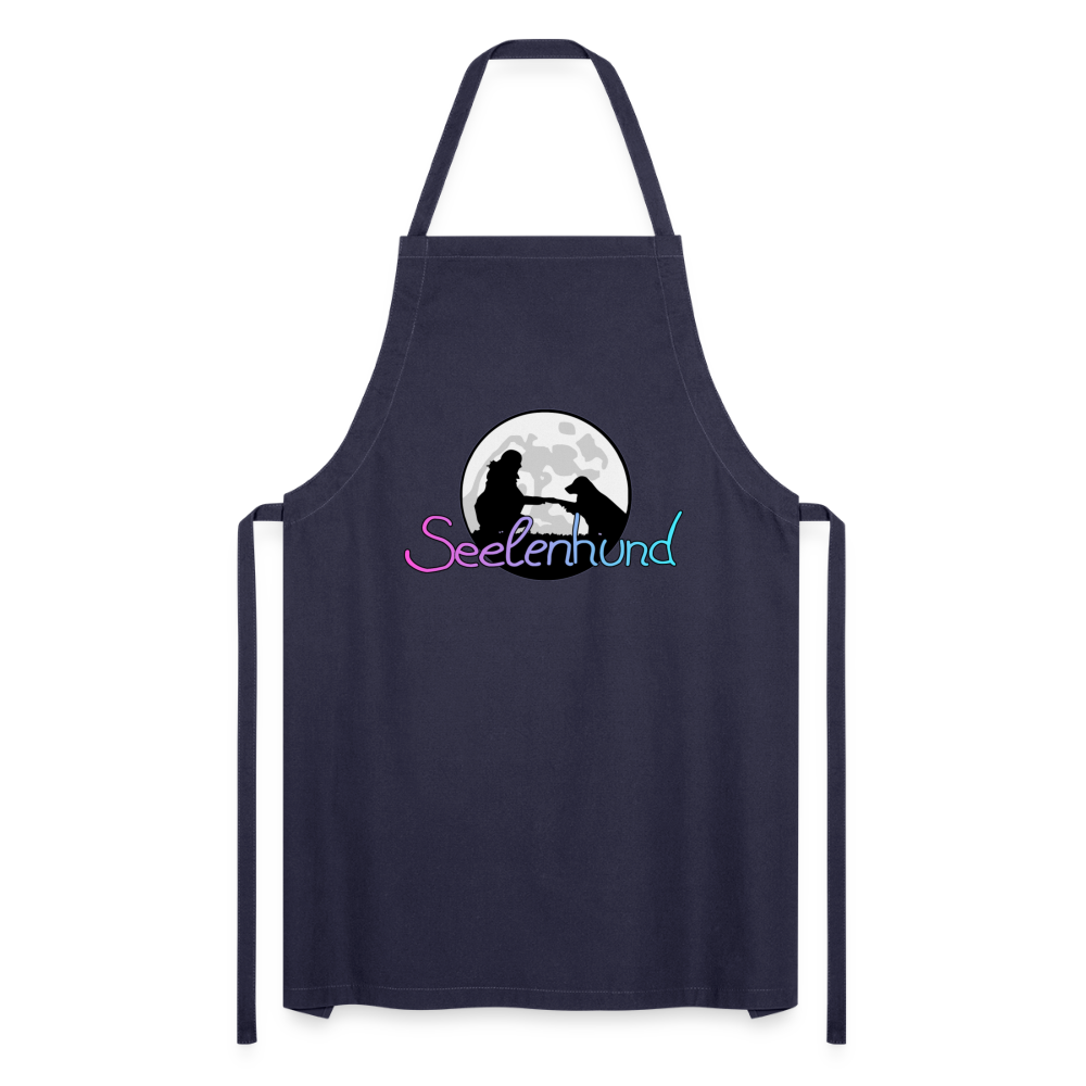 Kochschürze "Seelenhund" mit Farbverlauf - Navy