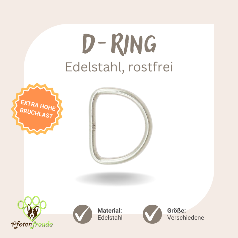 D-Ring Edelstahl rostfrei hohe Bruchlast