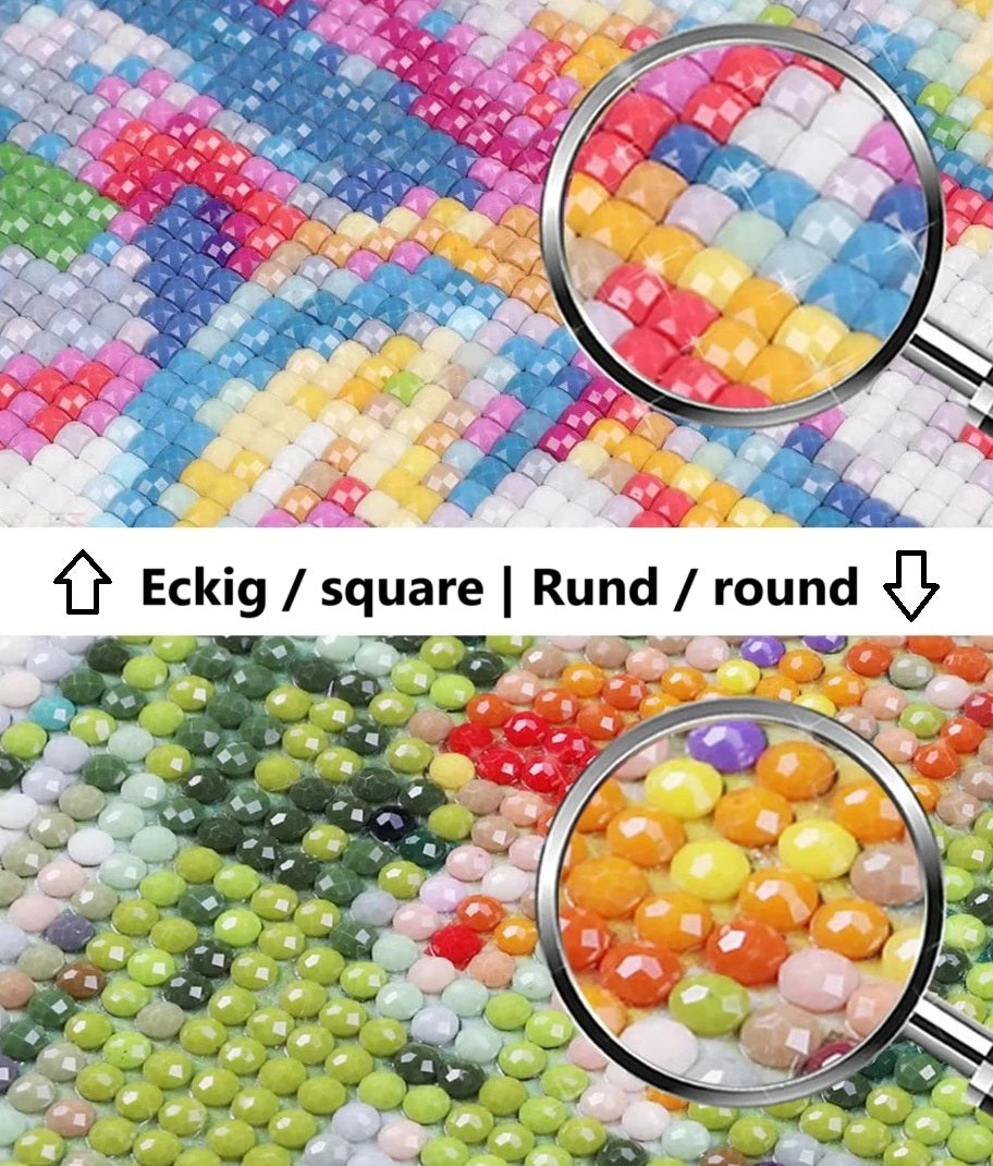 Diamond Painting Set, individuell mit eigenem Foto