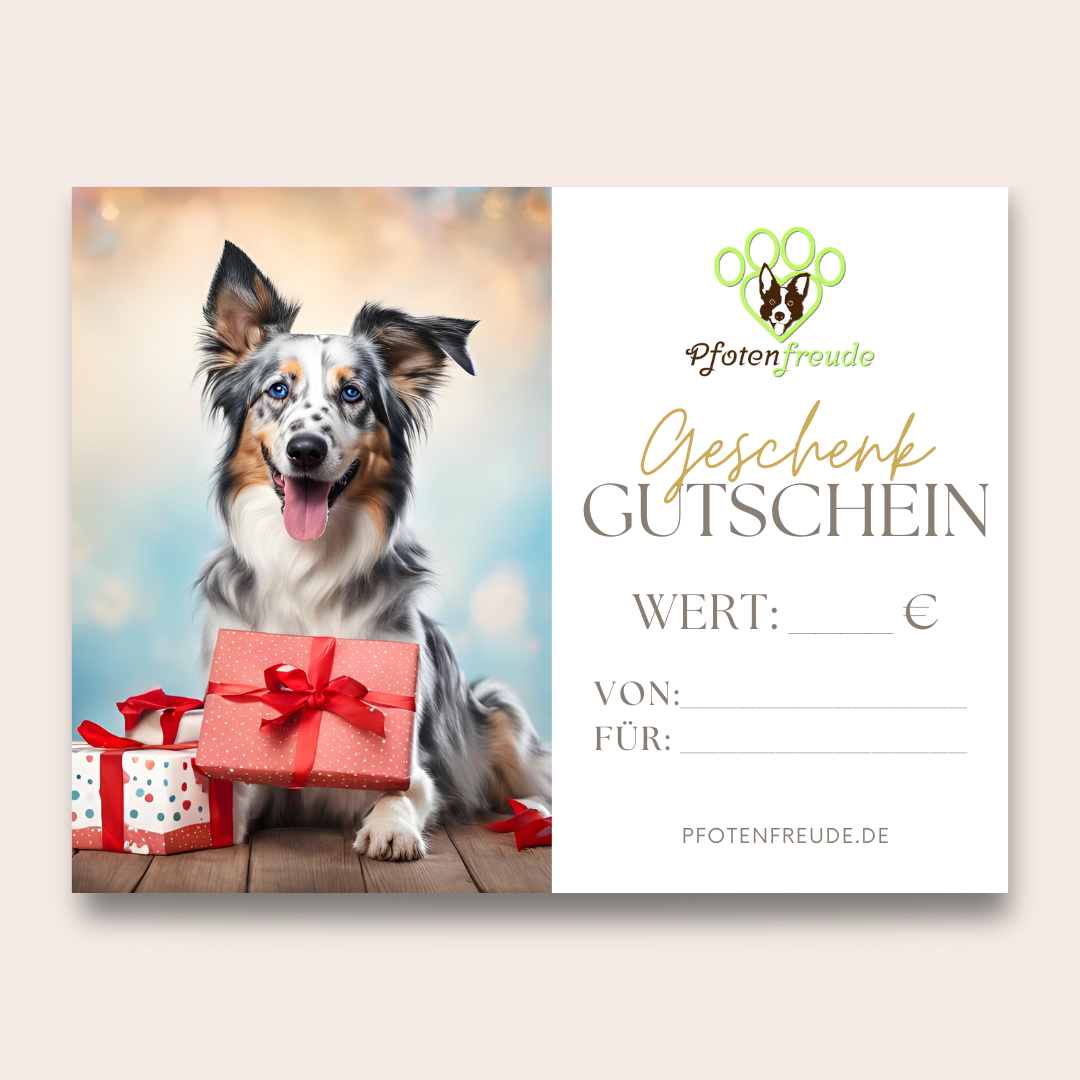 Geschenk-Gutschein Pfotenfreude