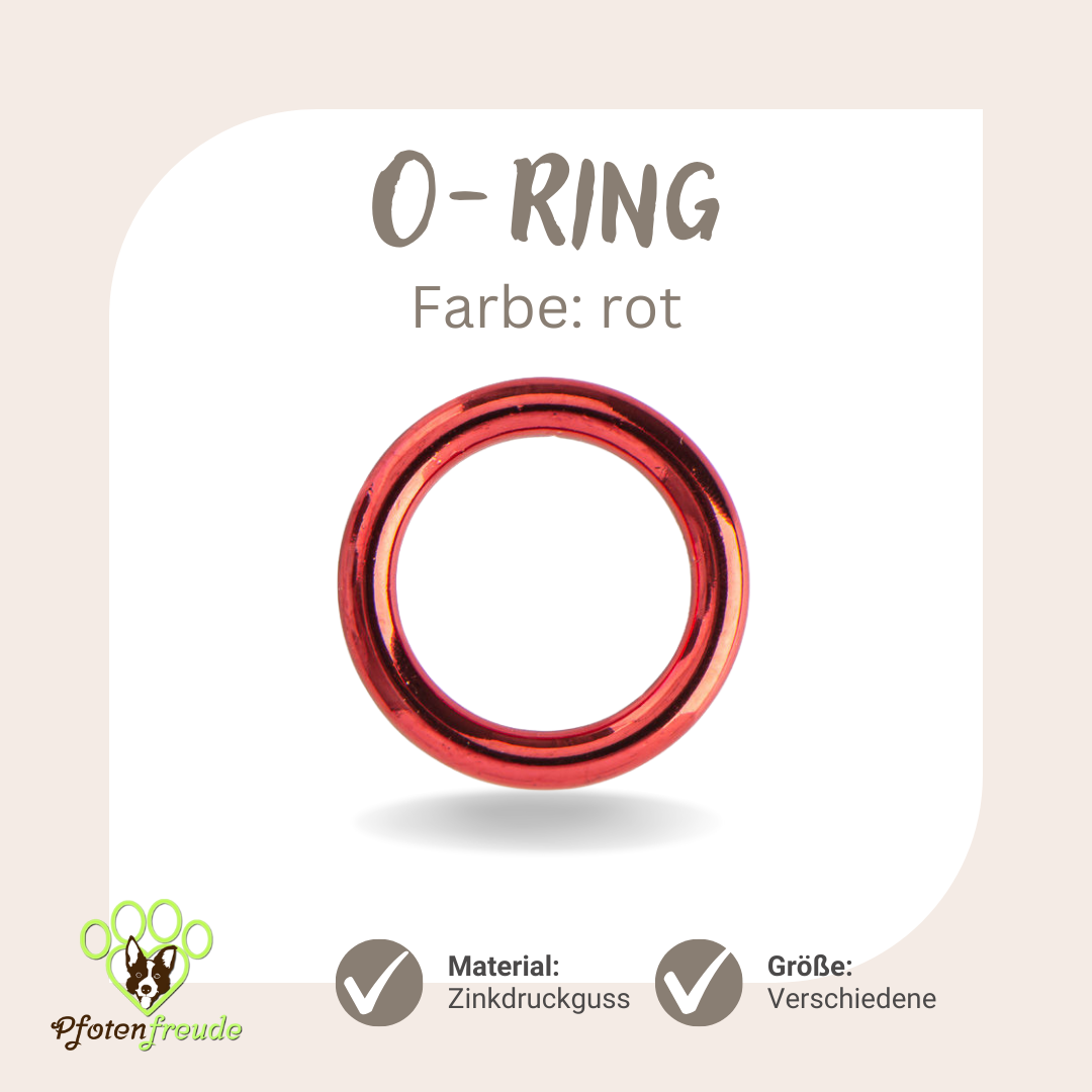 O-Ring rot Hundezubehoer Hunde