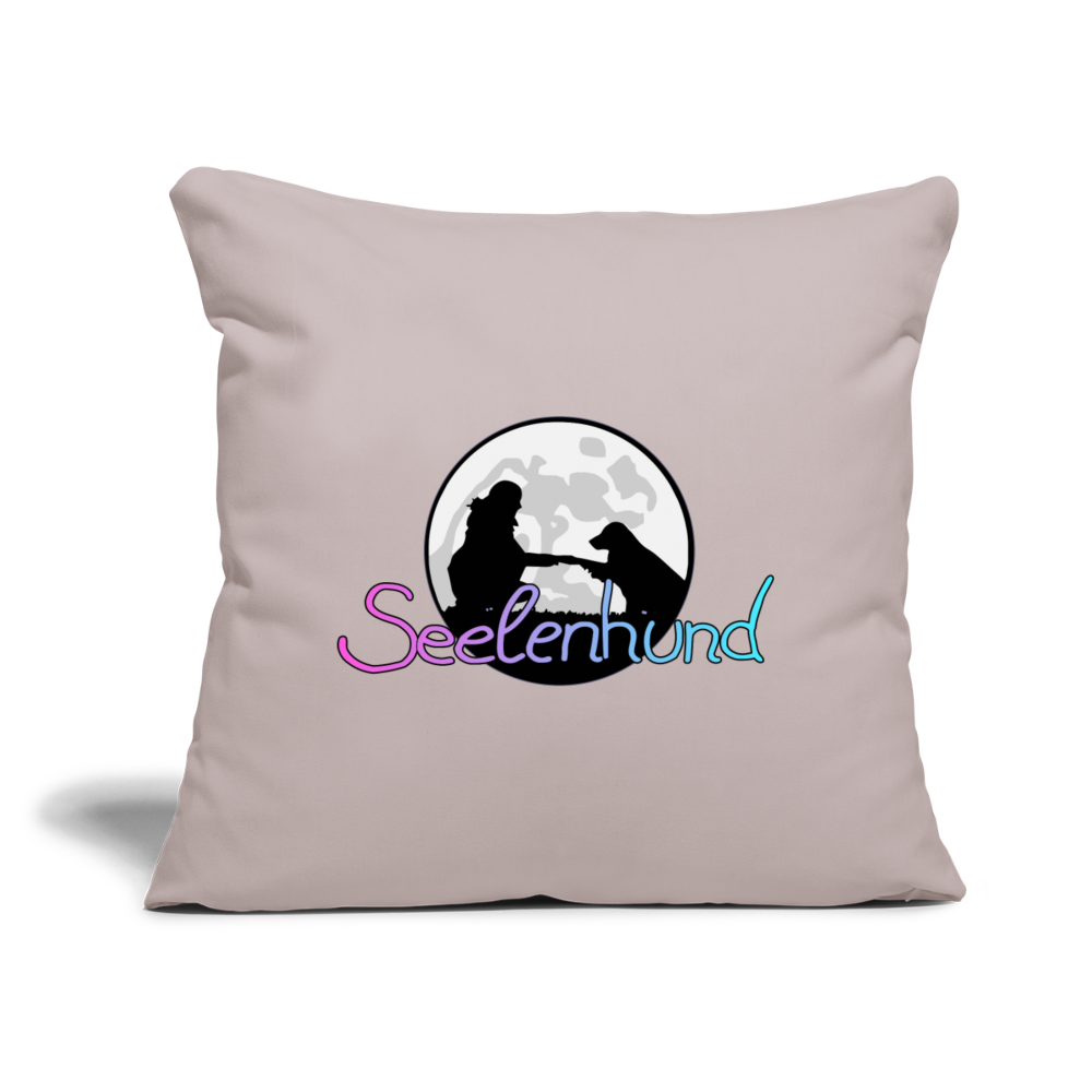 Sofakissen "Seelenhund" mit Füllung 44 x 44 cm, viele Farben - helles Taupe