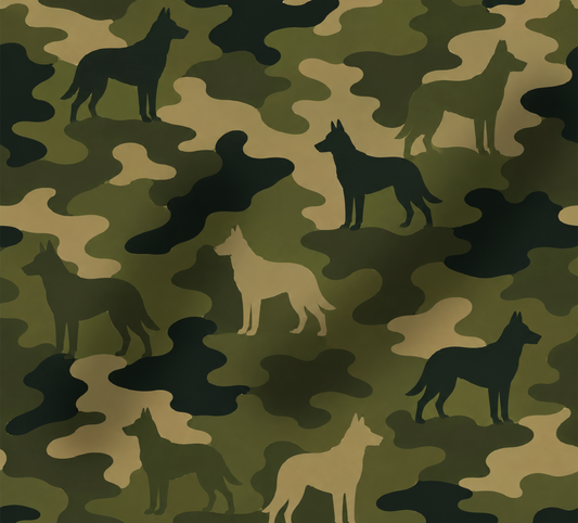 Camouflage-Hunde Baumwoll-Stoff mit Hundemotiv