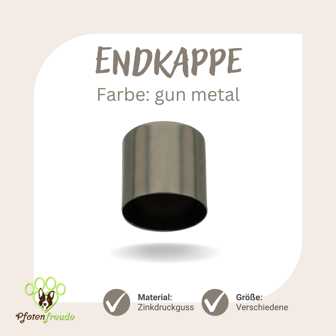 Seilendkappe gun metal