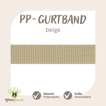 ABVERKAUF! PP-Gurtband für Hundezubehör, viele Farben und Größen