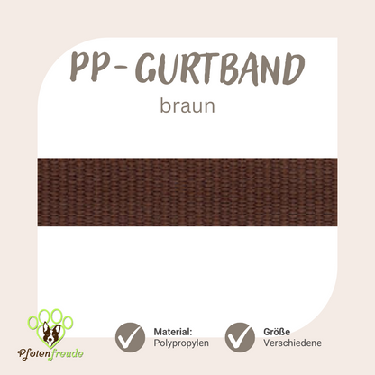 ABVERKAUF! PP-Gurtband für Hundezubehör, viele Farben und Größen