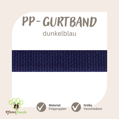 ABVERKAUF! PP-Gurtband für Hundezubehör, viele Farben und Größen
