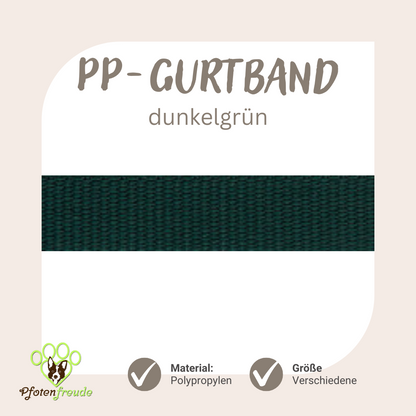 ABVERKAUF! PP-Gurtband für Hundezubehör, viele Farben und Größen