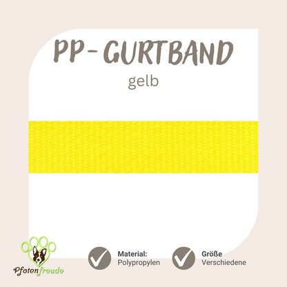 ABVERKAUF! PP-Gurtband für Hundezubehör, viele Farben und Größen
