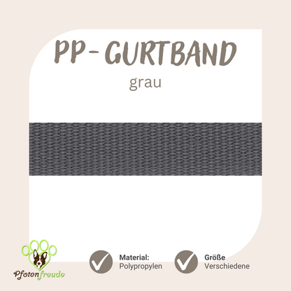 ABVERKAUF! PP-Gurtband für Hundezubehör, viele Farben und Größen