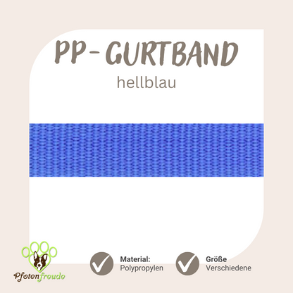 ABVERKAUF! PP-Gurtband für Hundezubehör, viele Farben und Größen