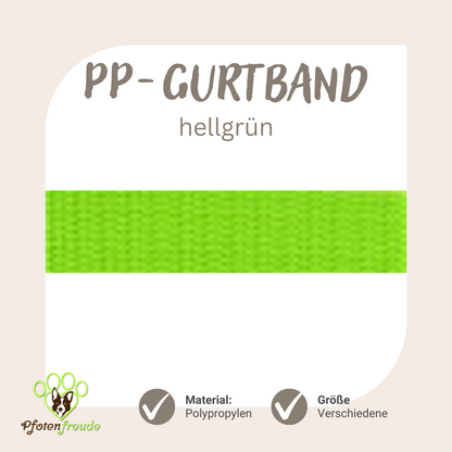ABVERKAUF! PP-Gurtband für Hundezubehör, viele Farben und Größen