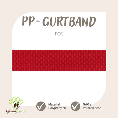 ABVERKAUF! PP-Gurtband für Hundezubehör, viele Farben und Größen