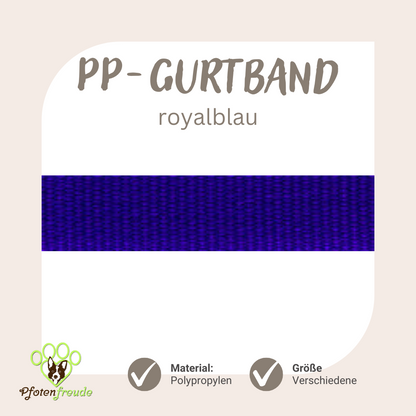ABVERKAUF! PP-Gurtband für Hundezubehör, viele Farben und Größen
