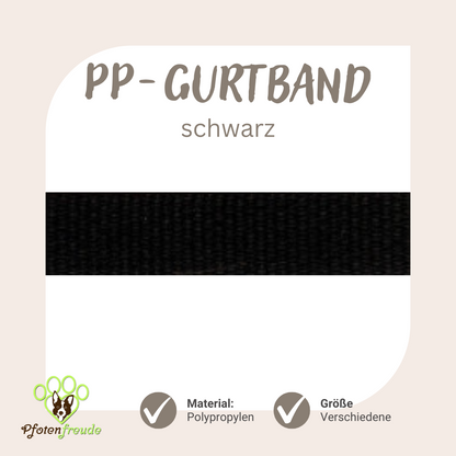 ABVERKAUF! PP-Gurtband für Hundezubehör, viele Farben und Größen