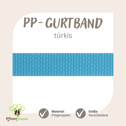 ABVERKAUF! PP-Gurtband für Hundezubehör, viele Farben und Größen