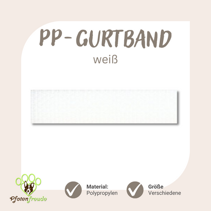 ABVERKAUF! PP-Gurtband für Hundezubehör, viele Farben und Größen