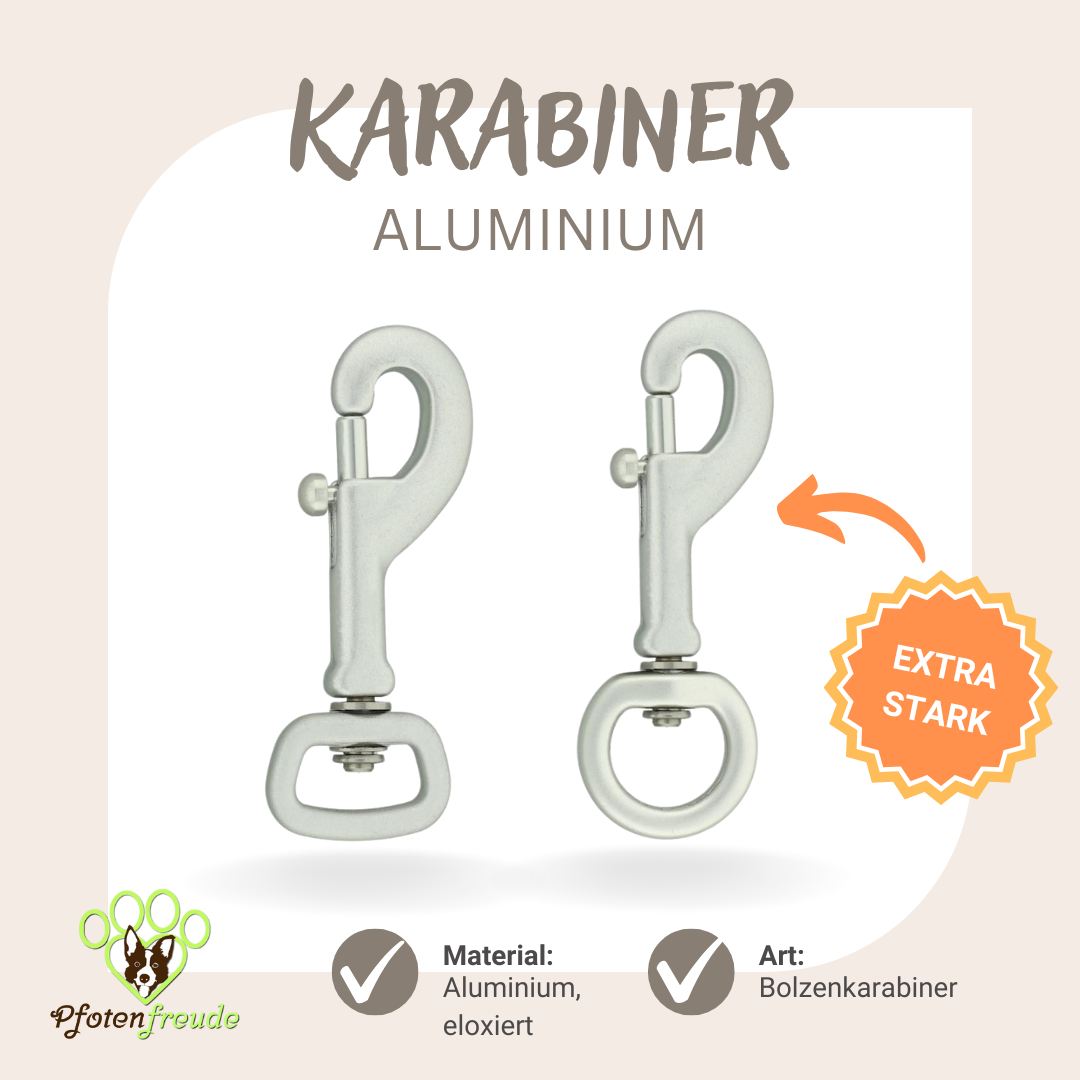 Karabinerhaken Aluminium Alu extra stark