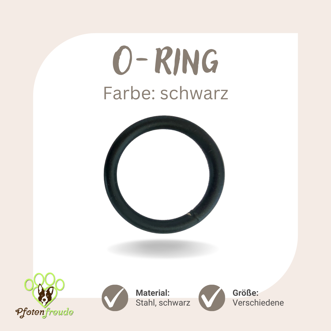 O-Ring Stahl, schwarz