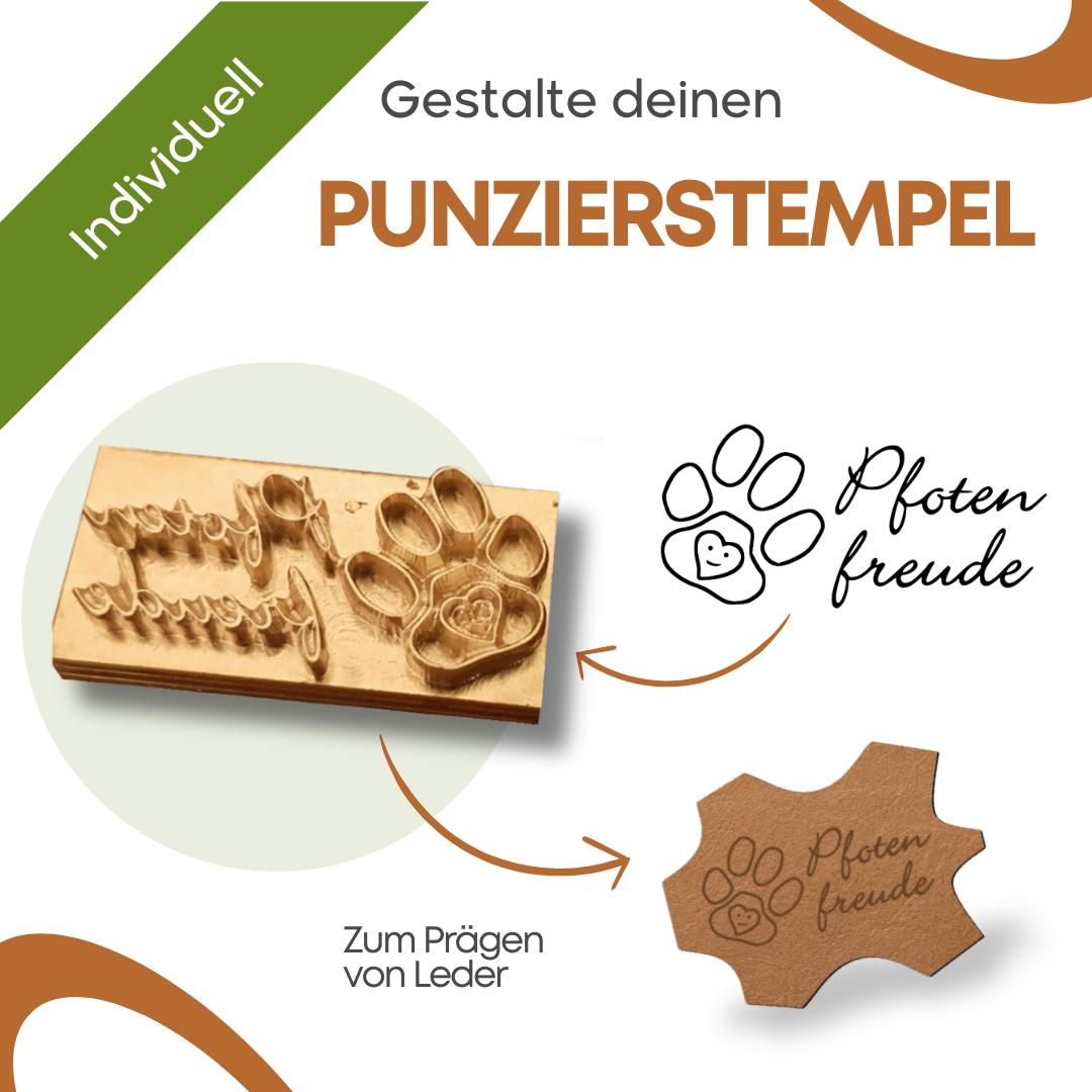 Punzierstempel individuell Lederstempel Logo