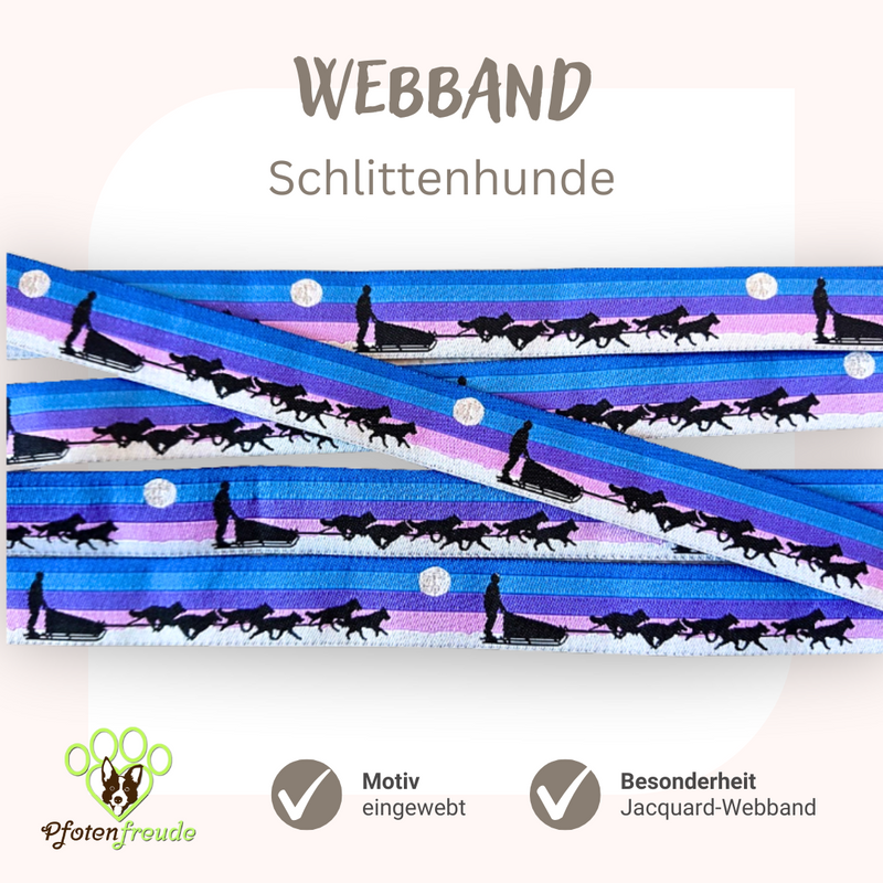 Webband Hund Schlittenhunde